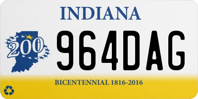 IN license plate 964DAG