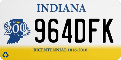IN license plate 964DFK