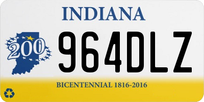 IN license plate 964DLZ