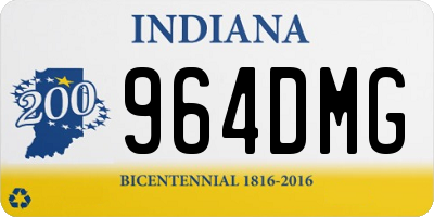 IN license plate 964DMG