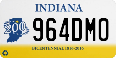 IN license plate 964DMO