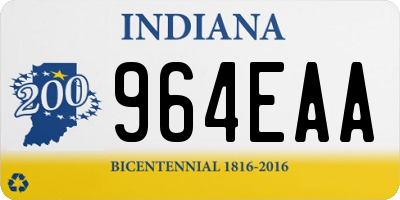 IN license plate 964EAA