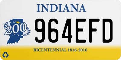 IN license plate 964EFD
