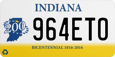 IN license plate 964ETO
