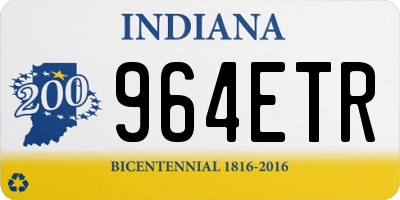 IN license plate 964ETR