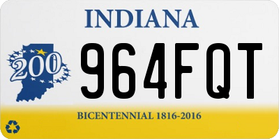 IN license plate 964FQT