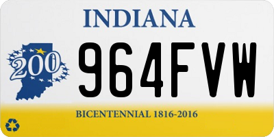 IN license plate 964FVW