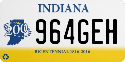 IN license plate 964GEH