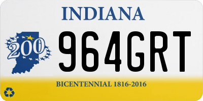 IN license plate 964GRT