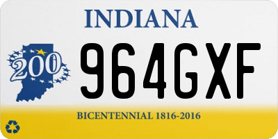 IN license plate 964GXF