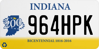 IN license plate 964HPK
