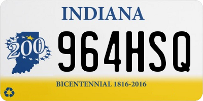 IN license plate 964HSQ