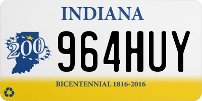 IN license plate 964HUY