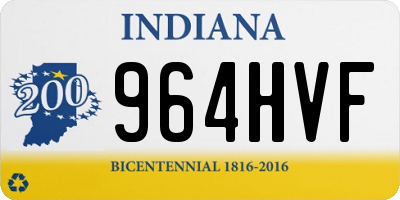 IN license plate 964HVF