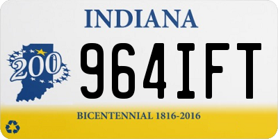 IN license plate 964IFT
