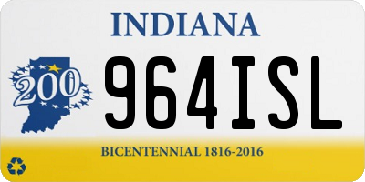 IN license plate 964ISL