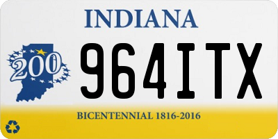 IN license plate 964ITX