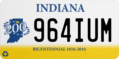 IN license plate 964IUM