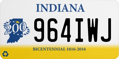 IN license plate 964IWJ