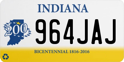 IN license plate 964JAJ