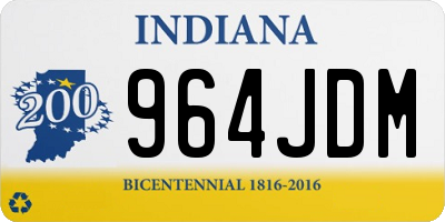 IN license plate 964JDM