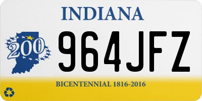 IN license plate 964JFZ