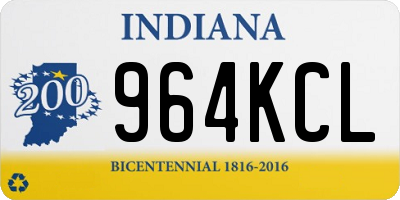 IN license plate 964KCL
