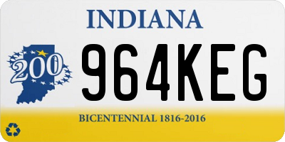 IN license plate 964KEG