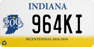 IN license plate 964KI