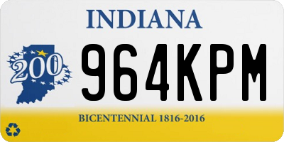 IN license plate 964KPM