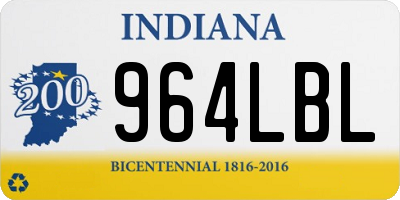 IN license plate 964LBL