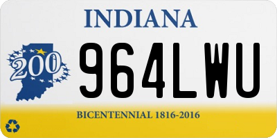 IN license plate 964LWU