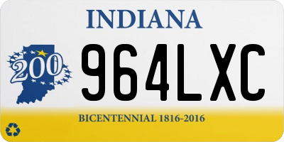 IN license plate 964LXC