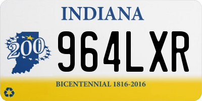 IN license plate 964LXR