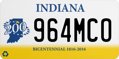 IN license plate 964MCO