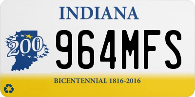 IN license plate 964MFS