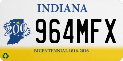 IN license plate 964MFX