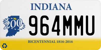 IN license plate 964MMU