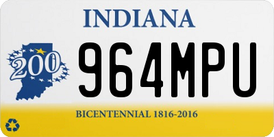 IN license plate 964MPU