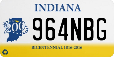 IN license plate 964NBG