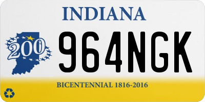 IN license plate 964NGK