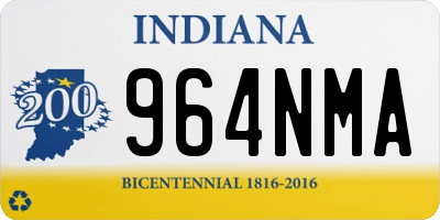 IN license plate 964NMA