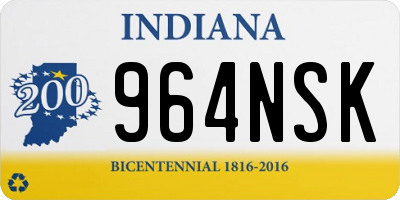 IN license plate 964NSK
