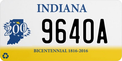 IN license plate 964OA