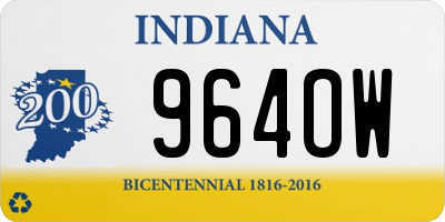 IN license plate 964OW