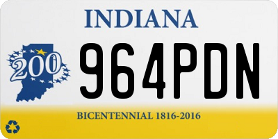 IN license plate 964PDN