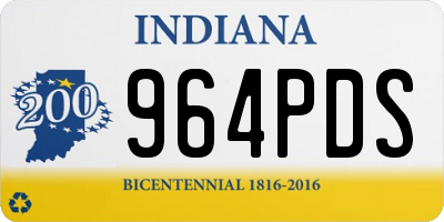 IN license plate 964PDS