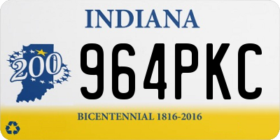 IN license plate 964PKC