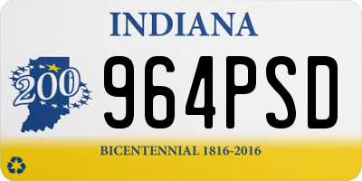 IN license plate 964PSD
