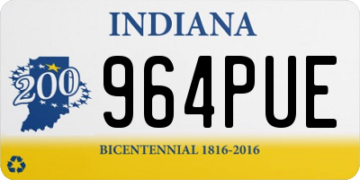 IN license plate 964PUE